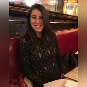 BCBGMaxAzria Black Floral Lace Blouse